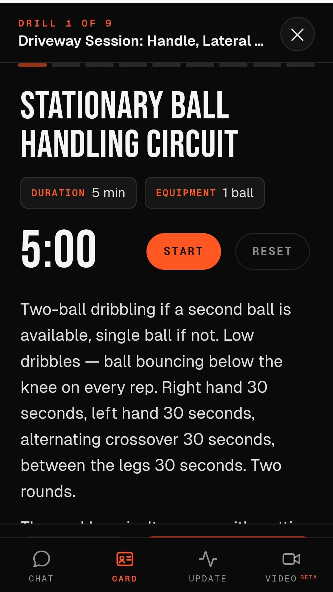 Practice mode: drill with built-in timer